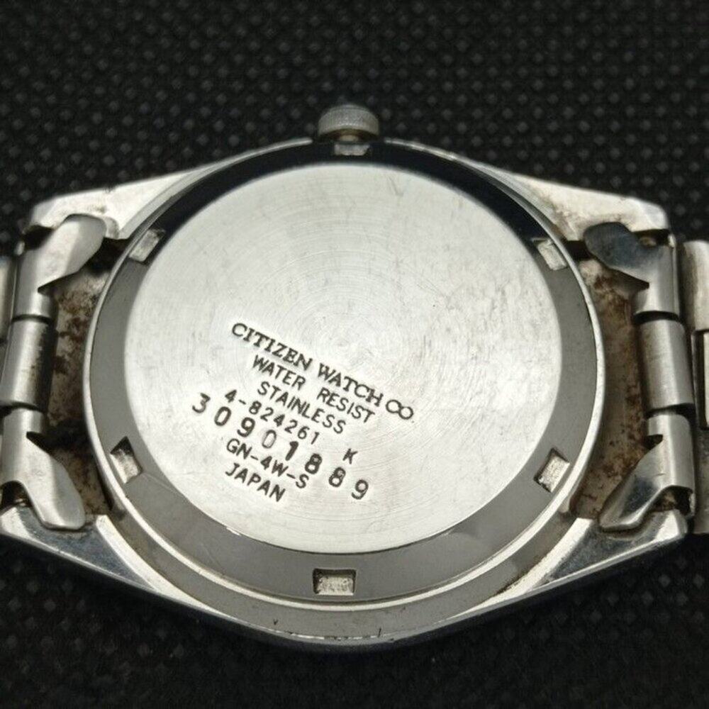 Vintage 1987 Citizen Automatic Mens Silver Watch W/daydate & Gold accents - Picture 8 of 8